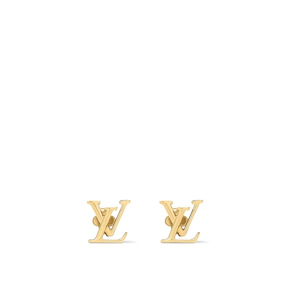 Louis Vuitton Gold Logo Earrings - Picture 1 of 5